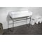 Kingston Brass 39 Porcelain Console Sink with Stainless Steel Legs, WhitePolished Nickel VPB3917H6ST - alternate 3